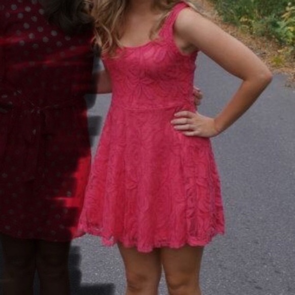 Pink Lace Tank Top Francesca’s Dress Size Small - Picture 5 of 8